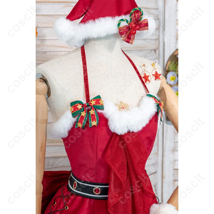 勝利の女神:NIKKE エマ コスプレ衣装 ダーリンレッド クリスマス衣装 オーダーメイド可 コスプレ通販 - 3枚目の画像