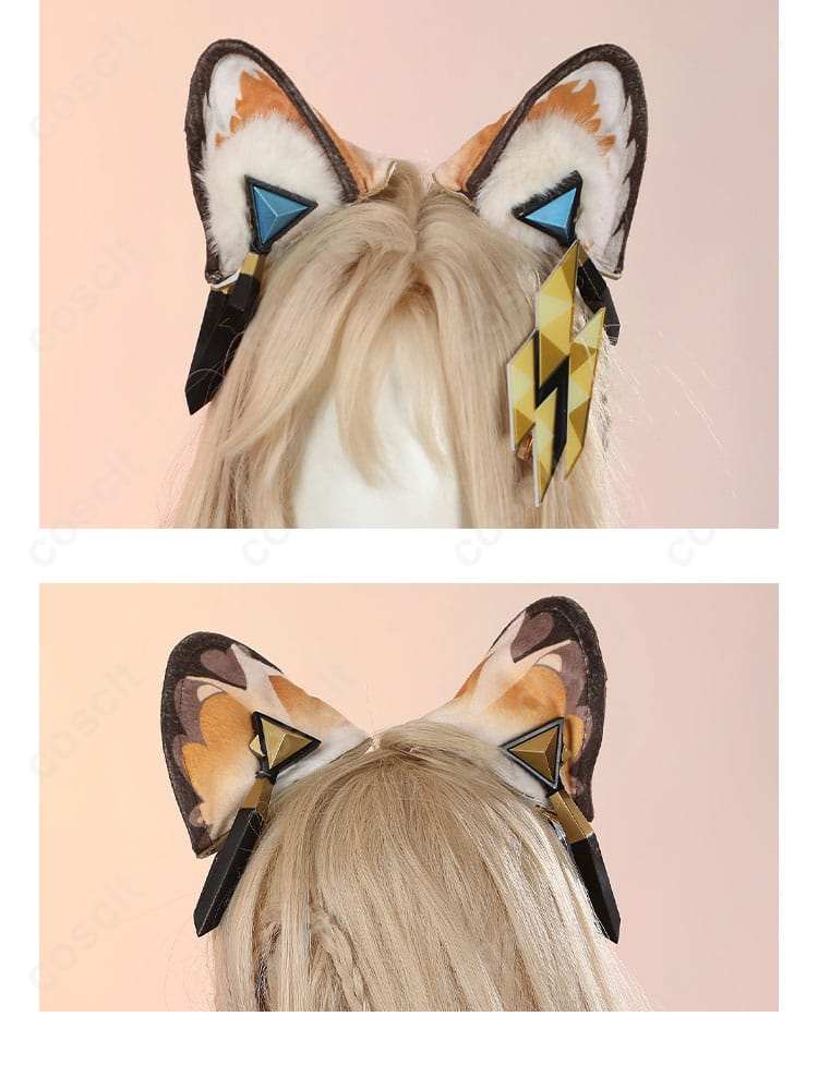 シロネン コスプレ衣装の頭飾りの詳細。豪華で華やかな仕上がりです。