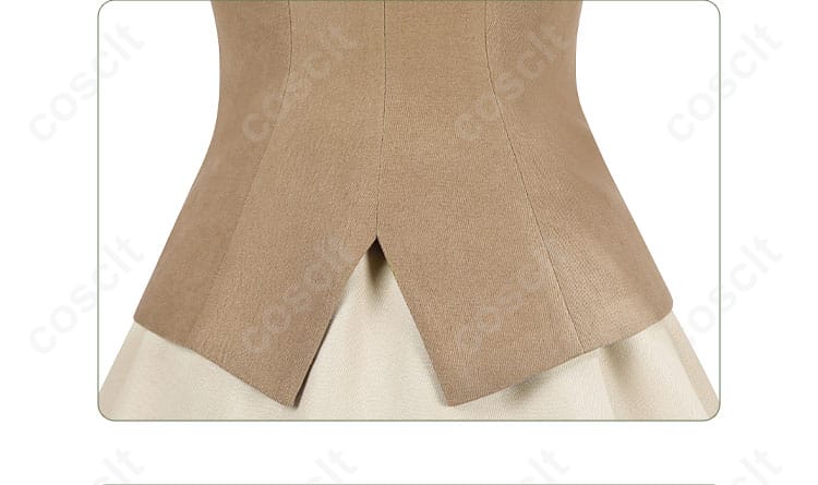 衣摆装饰细节图。コスプレ衣装の美しい衣摆装飾、細部までこだわりが詰まったデザイン。