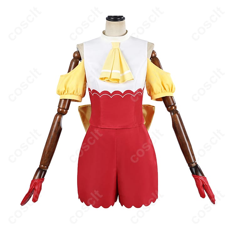 【推しの子】MEMちょ コスプレ衣装（ショートパンツ、トップス、髪飾り、手袋、背部蝶結び） | 高還元度・快適な着心地 | コスプレ通販 - 1枚目の画像