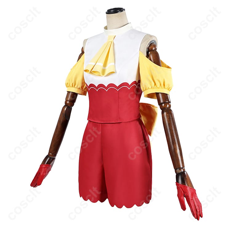 【推しの子】MEMちょ コスプレ衣装（ショートパンツ、トップス、髪飾り、手袋、背部蝶結び） | 高還元度・快適な着心地 | コスプレ通販 - 2枚目の画像