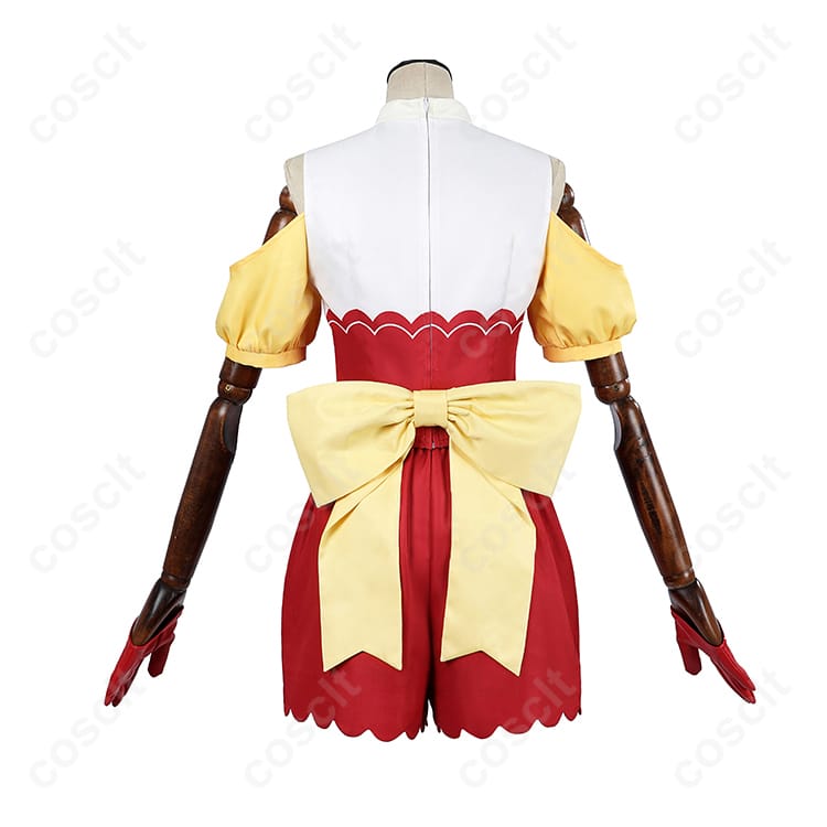 【推しの子】MEMちょ コスプレ衣装（ショートパンツ、トップス、髪飾り、手袋、背部蝶結び） | 高還元度・快適な着心地 | コスプレ通販 - 4枚目の画像
