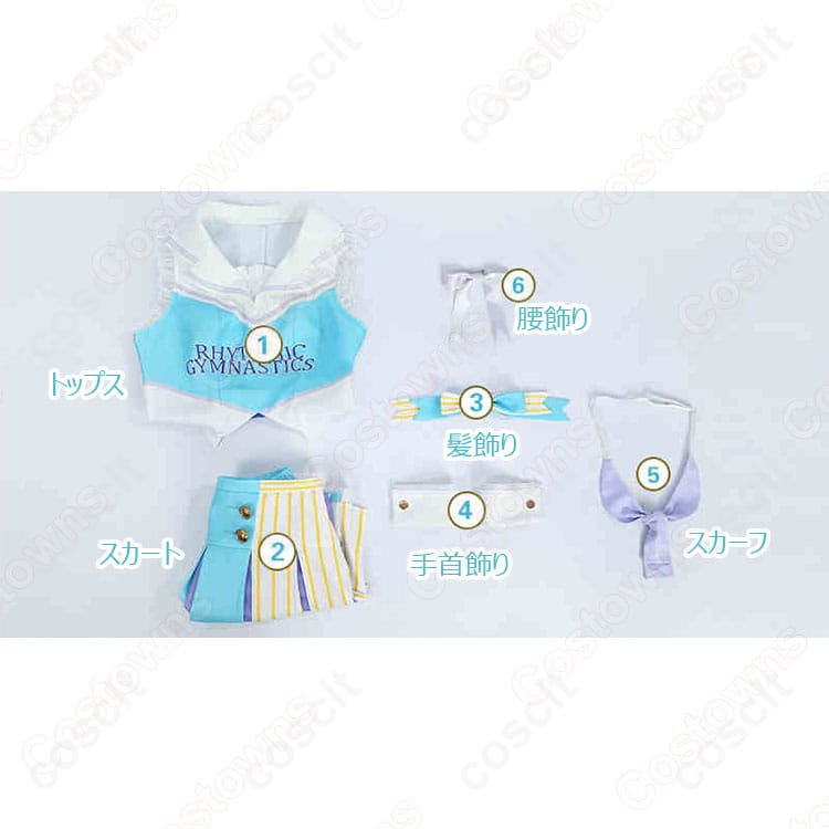 ラブライブ！シリーズ（ラブライブ！スクフェス） 南ことり チアガールコスプレ衣装 『ラブライブ！スクールアイドルフェスティバル』 コスプレ通販 高還元再現 透湿快適素材 - 6枚目の画像