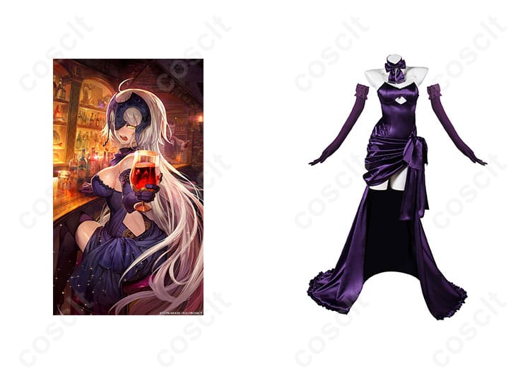 ジャンヌ・ダルク・オルタ コスプレ衣装 正面とキャラクターのイメージ画像 – 高再現度で本格的なコスプレ