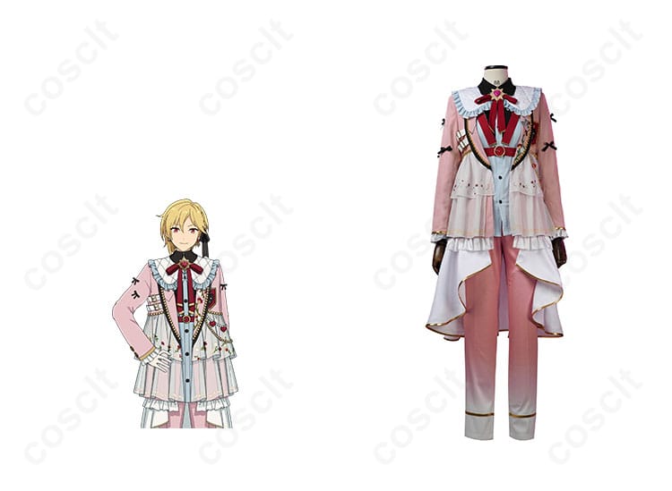 あんさんぶるスターズ！！ 仁兎なずな コスプレ衣装 正面とキャラクターの融合画像