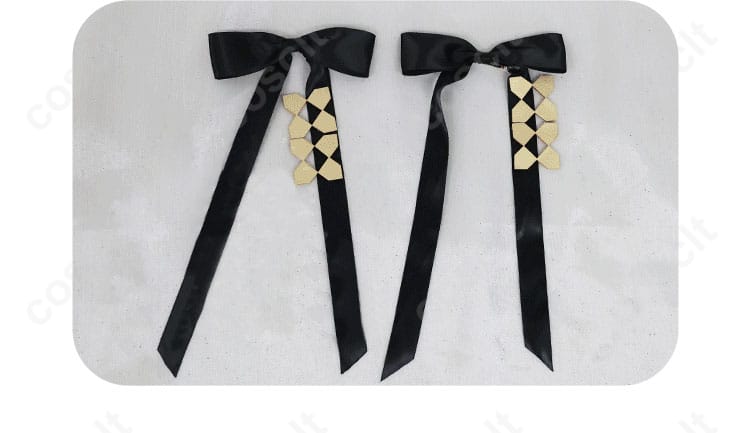 小豆沢こはねのコスプレ衣装の髪飾り装飾ディテール。可愛らしさと高い完成度が光るアイテム。