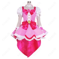 プリキュアシリーズ Go!プリンセスプリキュア 春野はるか キュアフローラ コスプレ衣装 （忠実再現・高品質・快適な着心地） - 1枚目の画像（サムネイル）