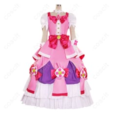プリキュアシリーズ Go!プリンセスプリキュア 春野はるか（キュアフローラ） コスプレ衣装 モードエレガント（高再現度、快適な着心地）