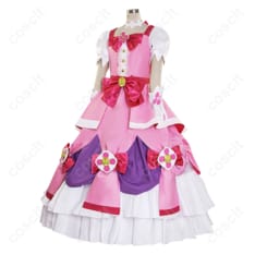 プリキュアシリーズ Go!プリンセスプリキュア 春野はるか（キュアフローラ） コスプレ衣装 モードエレガント（高再現度、快適な着心地） - 2枚目の画像（サムネイル）