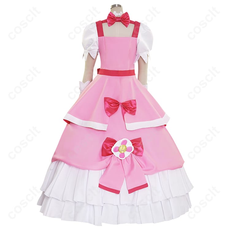 プリキュアシリーズ Go!プリンセスプリキュア 春野はるか（キュアフローラ） コスプレ衣装 モードエレガント（高再現度、快適な着心地） - 4枚目の画像