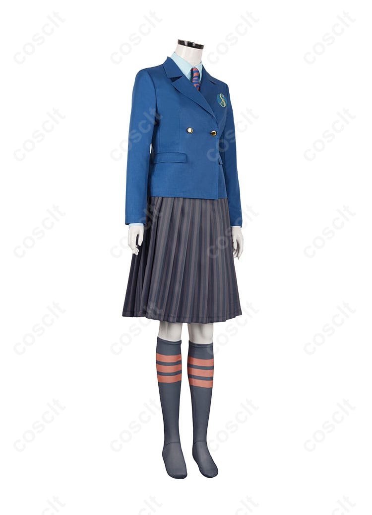 ウィキッド シズ大学制服の右側面を展示した画像。細部のディテールもご覧ください。