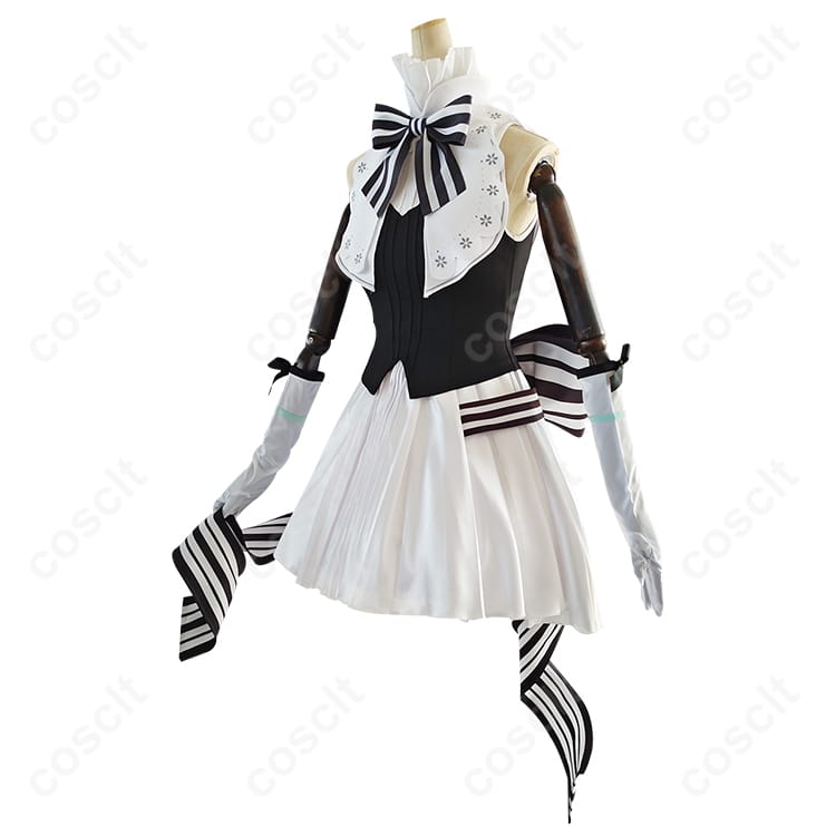 初音ミクシンフォニー2024 コスプレ衣装 初音ミク コスプレ通販 ワンピース・蝶結び付き・髪飾り付き 高忠実再現 - 2枚目の画像