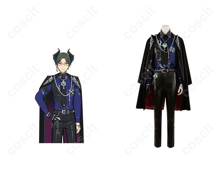 商品正面とキャラクターとのコスプレ衣装の組み合わせ、あんさんぶるスターズ！！ 蓮巳敬人のドミナント衣装