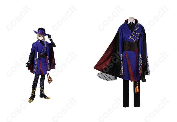 ルーク・ハントとエペル・フェルミエの寮服コスプレ衣装を着た正面画像。ツイステの人気キャラクターを忠実に再現。