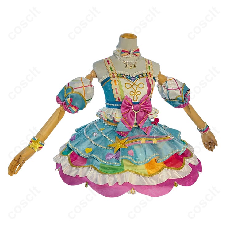 アイカツ！シリーズ アイカツオンパレード！ 虹野ゆめ コスプレ衣装 （オーダーメイド不可） 細部まで忠実再現 コスプレ通販 - 2枚目の画像