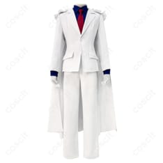 名探偵コナン 怪盗キッド（黒羽快斗） コスプレ衣装 マント・コート・シャツ・ズボン・ネクタイ付き【高い再現度】コスプレ通販