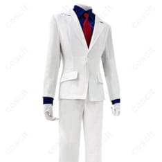 名探偵コナン 怪盗キッド（黒羽快斗） コスプレ衣装 マント・コート・シャツ・ズボン・ネクタイ付き【高い再現度】コスプレ通販 - 4枚目の画像（サムネイル）