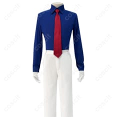名探偵コナン 怪盗キッド（黒羽快斗） コスプレ衣装 マント・コート・シャツ・ズボン・ネクタイ付き【高い再現度】コスプレ通販 - 6枚目の画像（サムネイル）