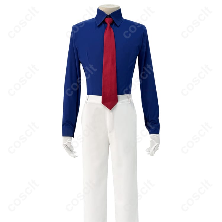 名探偵コナン 怪盗キッド（黒羽快斗） コスプレ衣装 マント・コート・シャツ・ズボン・ネクタイ付き【高い再現度】コスプレ通販 - 7枚目の画像