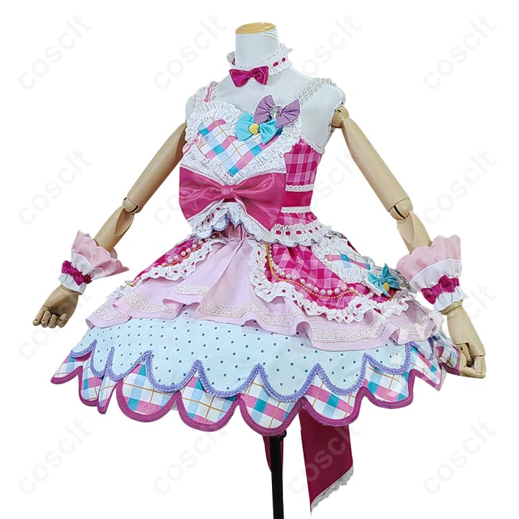 アイカツスターズ!（アイカツ） 虹野ゆめ コスプレ衣装 ドレス 透け感素材＆精緻な刺繍付き コスプレ通販 - 2枚目の画像
