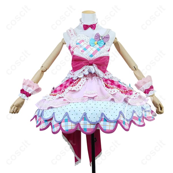 アイカツスターズ!（アイカツ） 虹野ゆめ コスプレ衣装 ドレス 透け感素材＆精緻な刺繍付き コスプレ通販