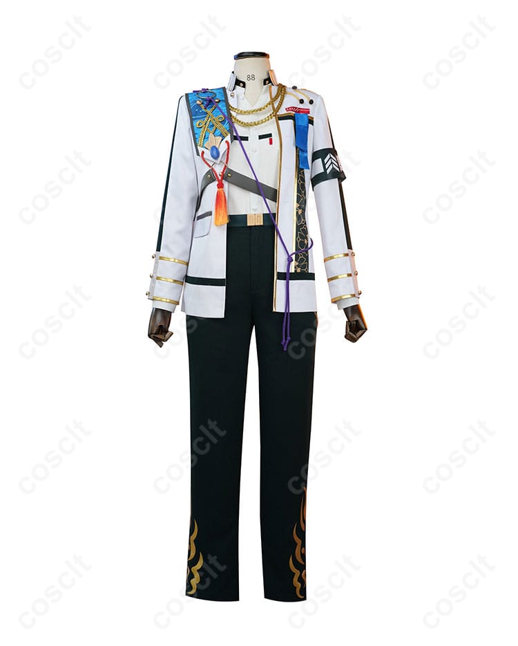 あんさんぶるスターズ！！ 朔間凛月 コスプレ衣装 チャンバラナイト衣装 正面の全体画像。細部まで忠実に再現されたデザイン。