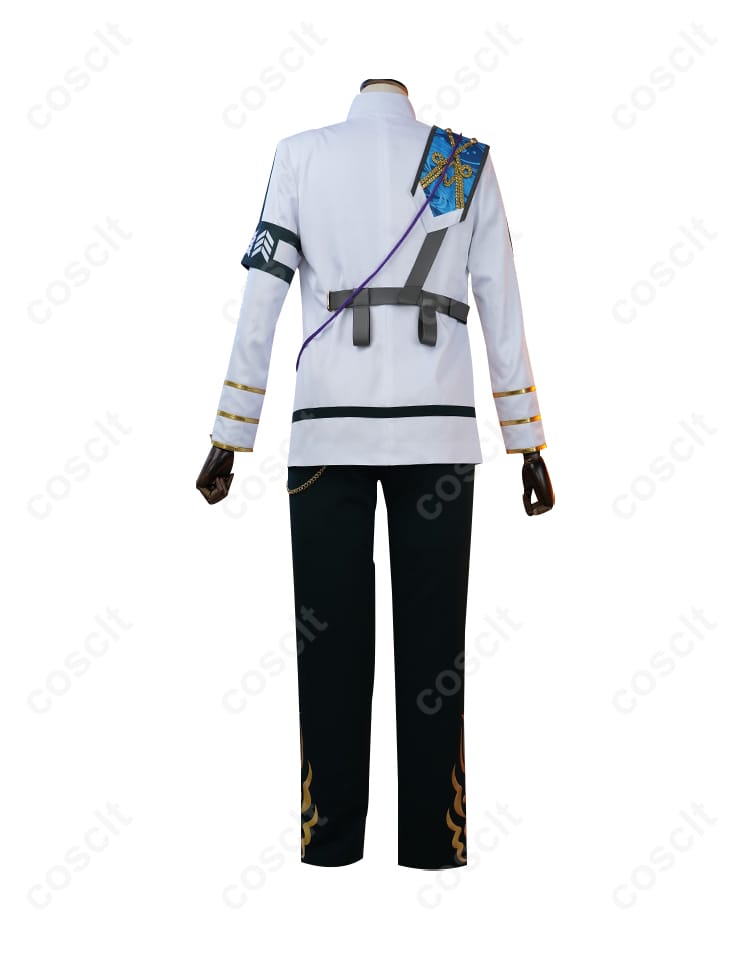 あんさんぶるスターズ！！ 朔間凛月 コスプレ衣装 チャンバラナイト衣装 背面の詳細画像。キャラクターの装いを忠実に再現。