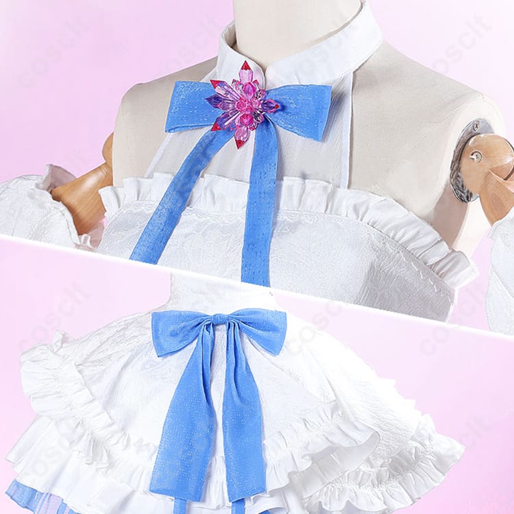 Re:ゼロから始める異世界生活（リゼロ） レム コスプレ衣装 グラスエディション オフショルダードレス（高い再現度・快適な着心地） - 5枚目の画像