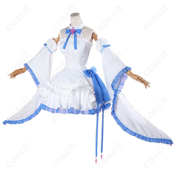 Re:ゼロから始める異世界生活（リゼロ） レム コスプレ衣装 グラスエディション オフショルダードレス（高い再現度・快適な着心地）