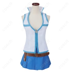 FAIRY TAILシリーズ（フェアリーテイル） 100年クエスト ルーシィ・ハートフィリア コスプレ衣装 トップス・スカート・ベルト・髪飾りセット【忠実再現、快適な着心地】 - 1枚目の画像（サムネイル）