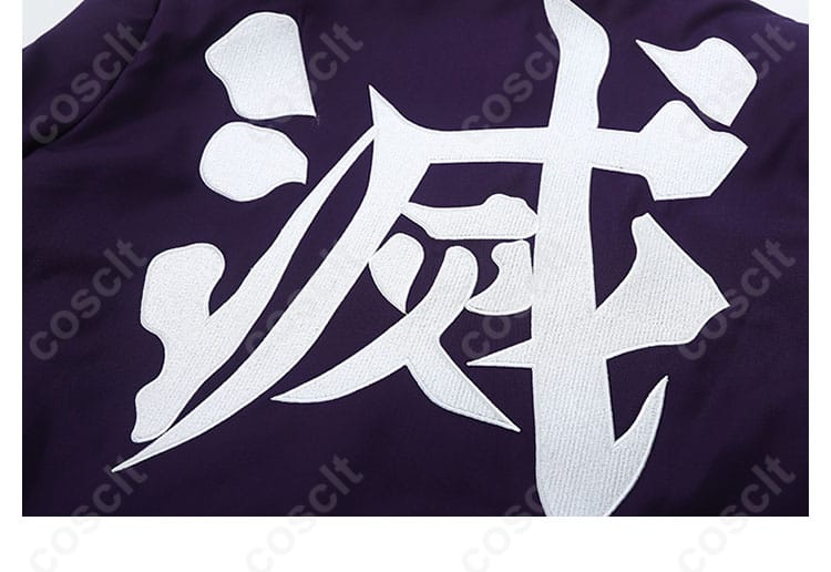 「鬼滅の刃 栗花落カナヲ コスプレ衣装」服装の背面デザイン。細部にわたる精密な作り。