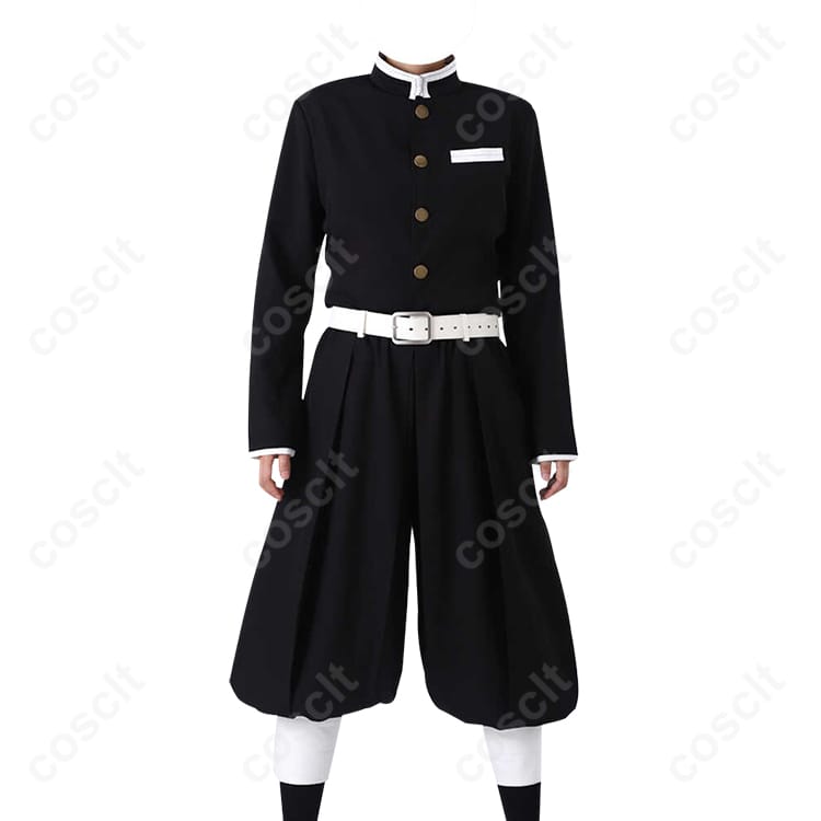 鬼滅の刃（鬼滅） 冨岡義勇（水柱） コスプレ衣装 隊服 刺繍入り（高い再現度・高品質） - 4枚目の画像