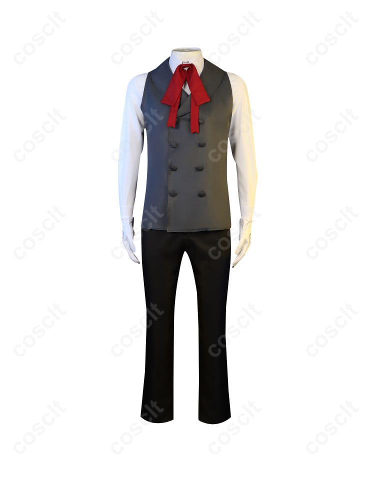内搭服装の正面詳細画像。シャツやベストの細部がしっかり再現されています。