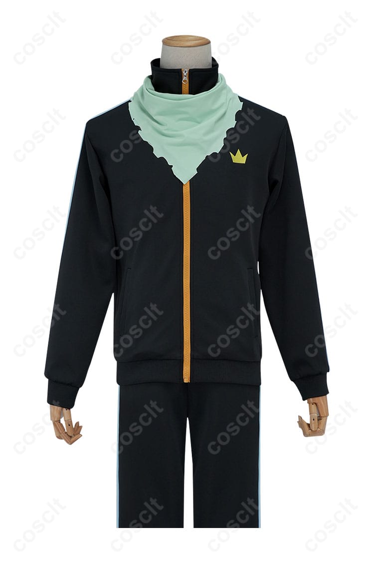 ノラガミ 夜ト コスプレ衣装 上衣正面の細かい刺繍とデザインのディテール。キャラクターらしい細部まで再現。