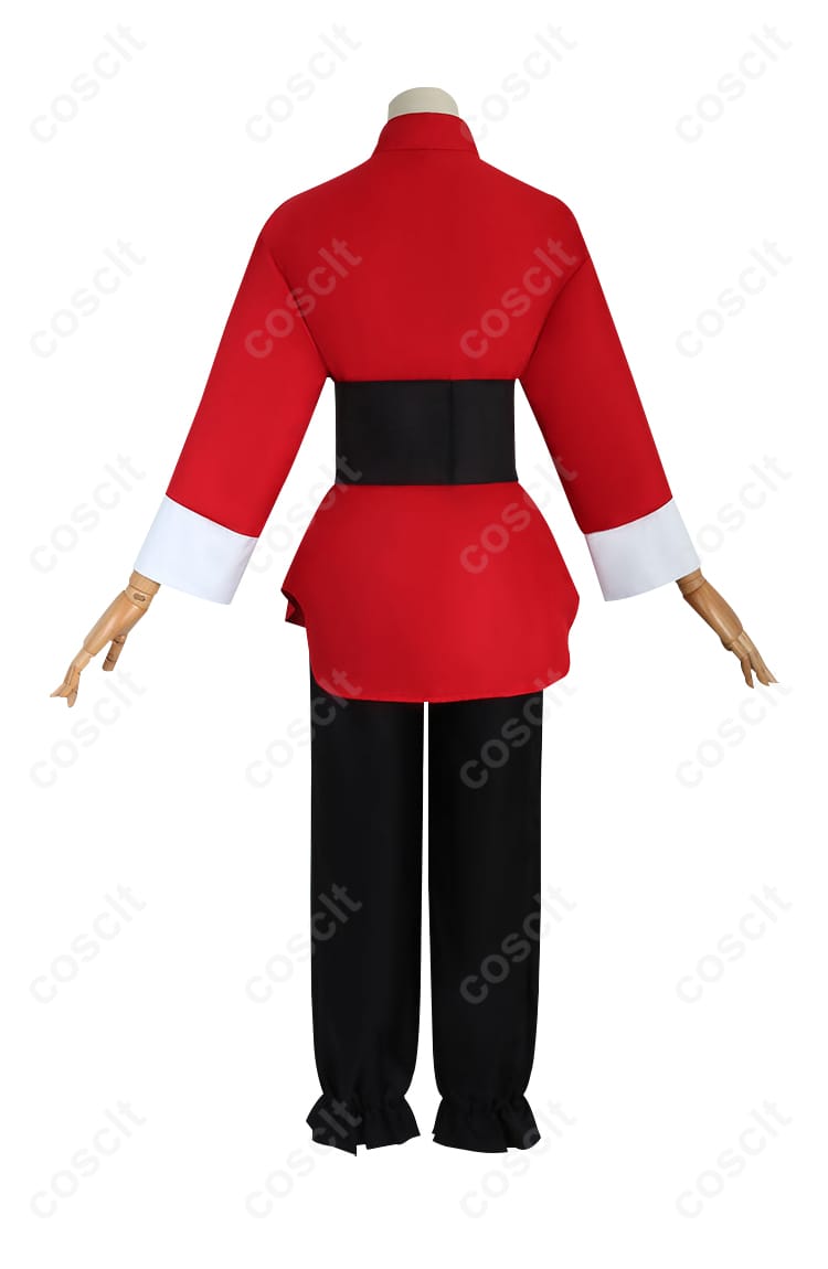 らんま1/2 早乙女乱馬 チャイナ服 コスプレ衣装の背面画像。背中のディテールとデザインにこだわり。