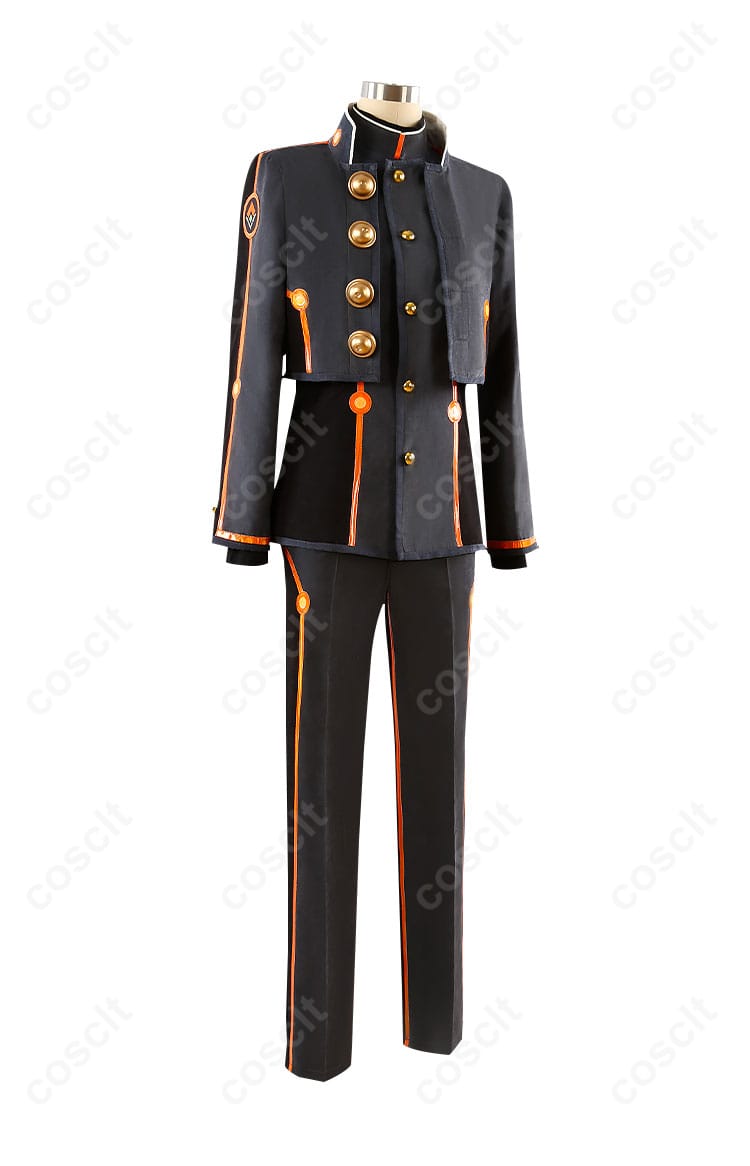 Fate/Grand Order 岸波白野（ザビ男） コスプレ衣装 側面の画像。衣装のサイドデザインとディテールが確認できます。