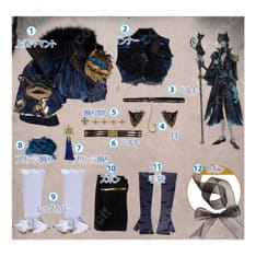 IdentityV（第五人格） 隠者（アルヴァ・ロレンツ） コスプレ衣装 首席顧問 透過素材＆高精細再現 オーダーメイド対応 コスプレ通販 - 5枚目の画像（サムネイル）