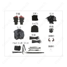 ファイナルファンタジーVII（FF7） セフィロス ハロウィン コスプレ衣装 コスプレ通販【定制可】 高再現度、豪華アクセサリー付き - 6枚目の画像（サムネイル）