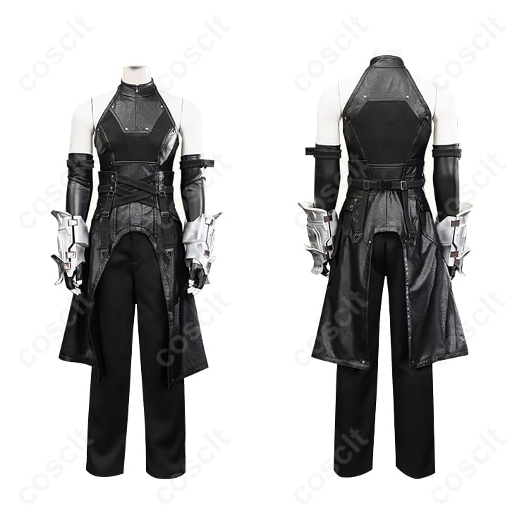 セフィロス コスプレ衣装、正反の装飾細部 - 精緻な刺繍と装飾