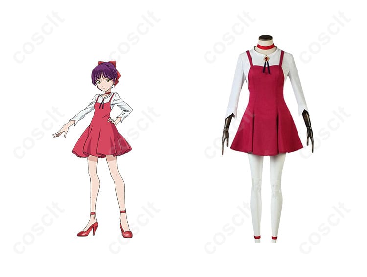 ゲゲゲの鬼太郎 ネコ娘 コスプレ衣装 正面とキャラクターのイメージ写真。忠実再現のデザインをチェック！