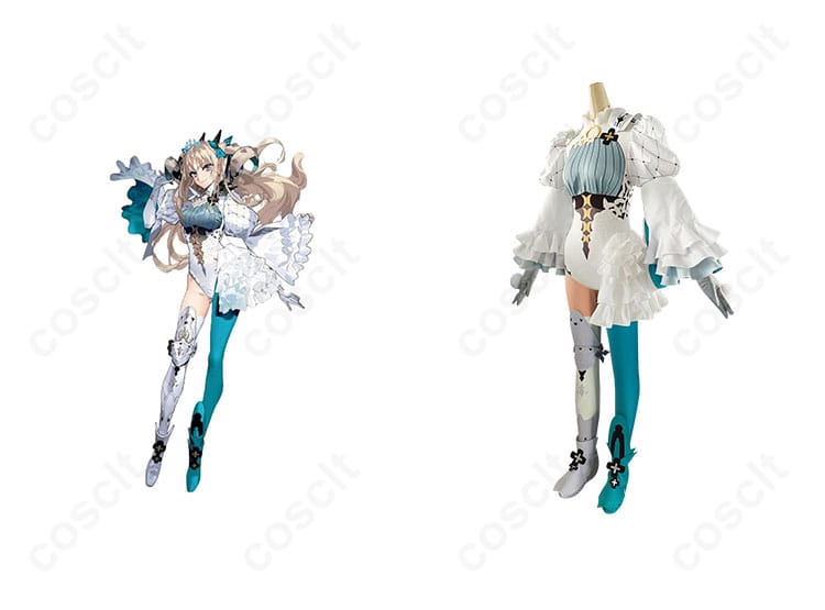 Fate/Grand Order スペース・エレシュキガル コスプレ衣装 第三再臨 服装とキャラクターの融合画像。高還元度のデザインで、リアルなキャラクター再現。