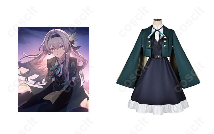 スターレイルのホタルのコスプレ衣装、キャラクターとのリアルな再現をお楽しみください。