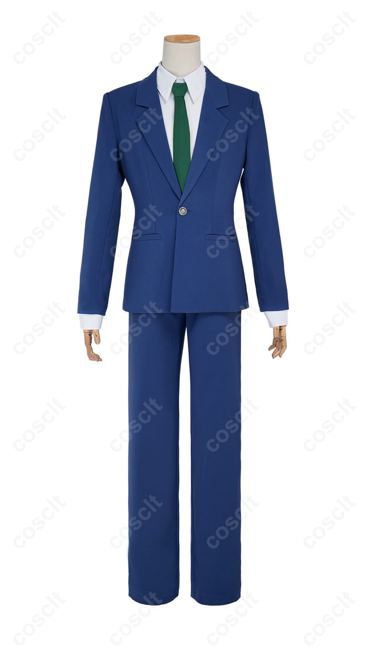 名探偵コナン工藤新一コスプレ衣装の正面画像。高い再現度で作られたコスプレ衣装。