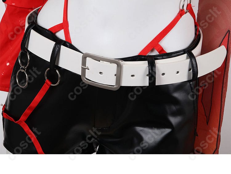 乱破（らんは）コスプレ衣装の腰帯部分の装飾。アクセントとなるディテールが衣装の魅力を引き立てる。