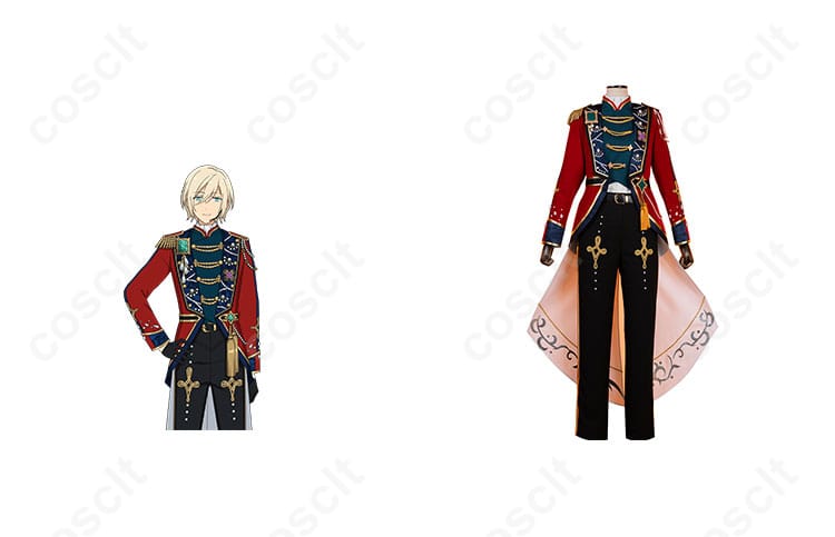 商品正面とキャラクターの組み合わせ画像 - 天祥院英智 コスプレ衣装 絢爛遊戯の正面画像。キャラクターと衣装の魅力が伝わる一枚