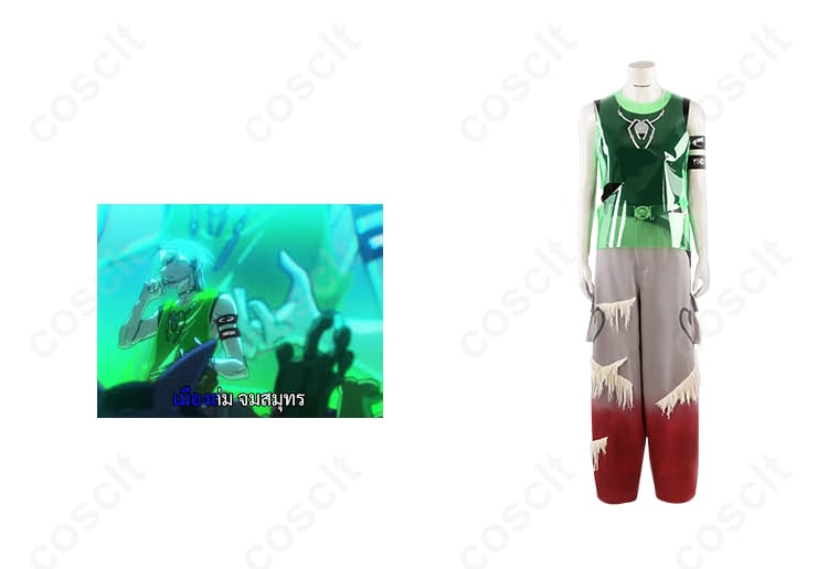 ティル コスプレ衣装（ALIEN STAGE）正面とキャラクターティルのイラストを組み合わせた画像。リアルで高再現度のコスプレ衣装。