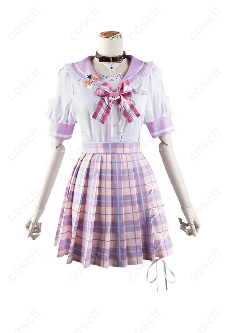 ホロライブ 博衣こより 制服コスプレ衣装 - 服装の装飾詳細。高品質の生地とリアルな刺繍デザイン。