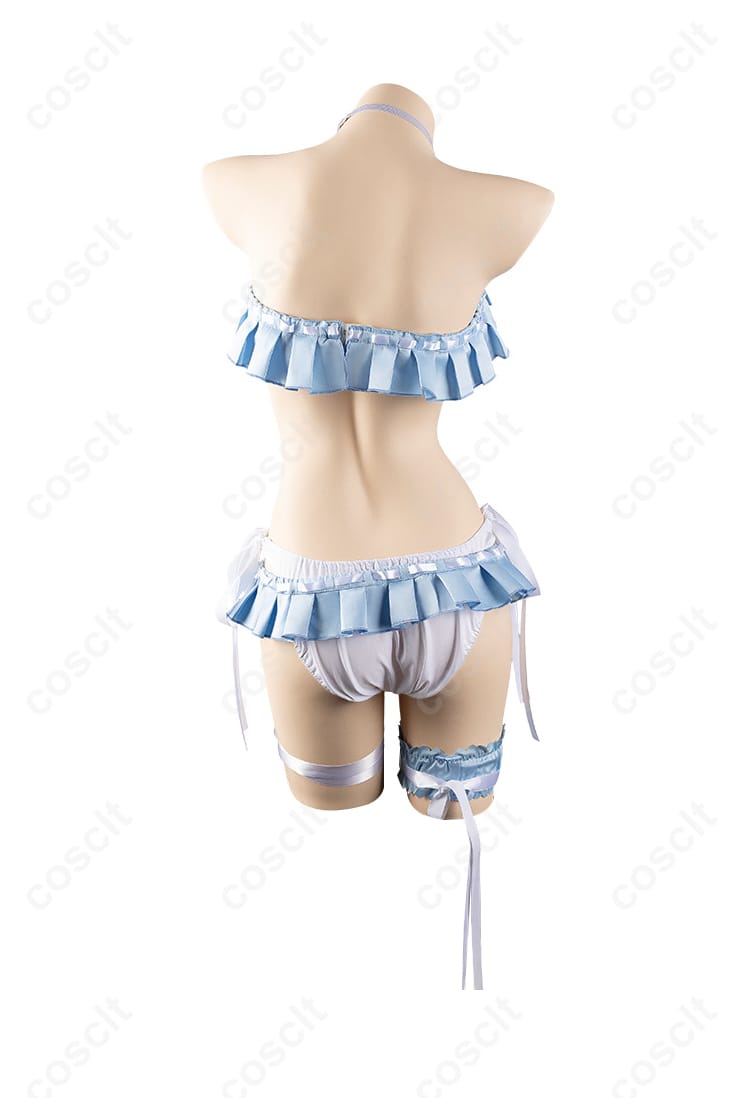 服装内衣部分の背面ディテール。完璧に仕上げられた縫い目とディテール。