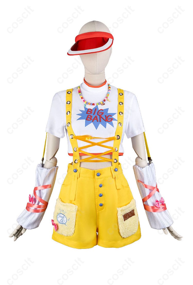 学園アイドルマスター 藤田ことね Yellow Big Bang コスプレ衣装の正面全体画像｜デザインの細部までチェック