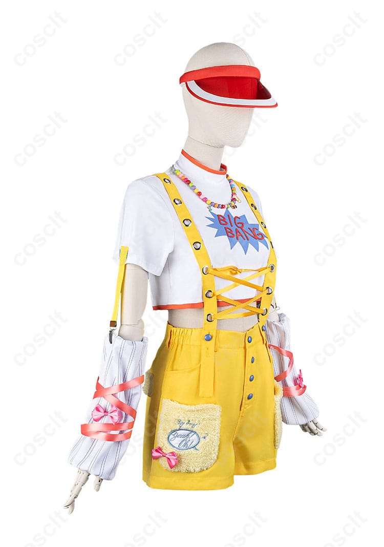 藤田ことね コスプレ衣装 Yellow Big Bang｜右側から見たシルエットとバランス